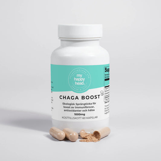 Chaga Boost - Ekologisk Sprängticka för immunförsvar, antioxidanter och hälsa