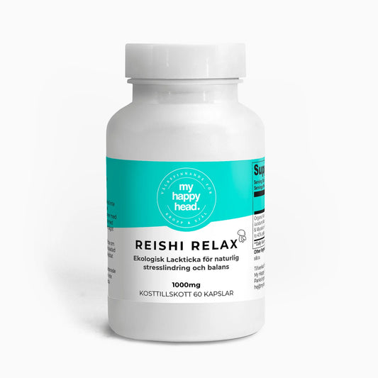 Reishi Relax - Ekologisk Lackticka för naturlig stresslindring & balans